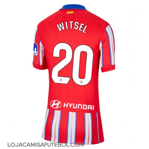 Camisa de Futebol Atletico Madrid Axel Witsel #20 Equipamento Principal Mulheres 2024-25 Manga Curta